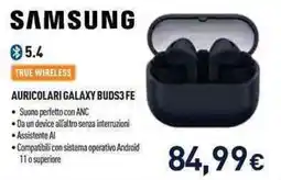 Unieuro Samsung Auricolari Galaxy Buds3 FE offerta