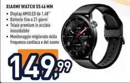 Unieuro Xiaomi Watch S5 46 mm offerta
