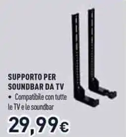 Unieuro Supporto per soundbar da TV offerta