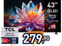 Unieuro TCL SMART TV 4K OLED UHD 43T6C offerta