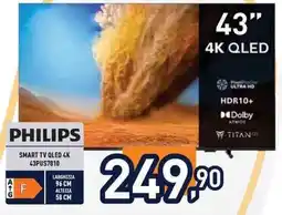Unieuro Philips Smart TV QLED 4K offerta
