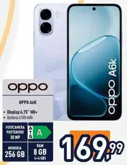 Unieuro Oppo A6K offerta