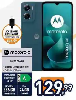 Unieuro motorola moto g06 4g offerta