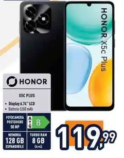 Unieuro Honor X5C Plus offerta