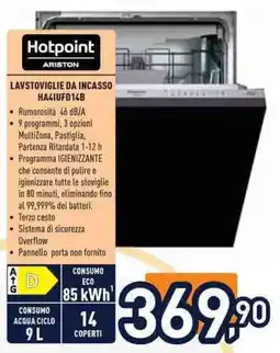 Unieuro Lavastoviglie da incasso Hotpoint Ariston offerta