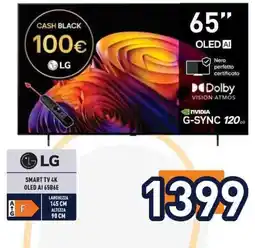 Unieuro LG SMART TV 4K OLED AI 65B6E offerta