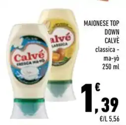 Conad City Maionese top down Calvé classica offerta