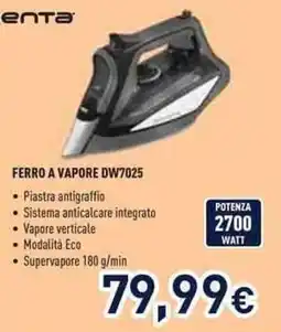 Unieuro Ferro a vapore Enta DW7025 offerta