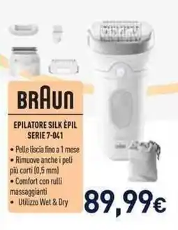 Unieuro Braun Epilatore Silk Epil Serie 7-041 offerta