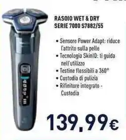 Unieuro Rasoio wet & dry serie 7000 s7882/55 offerta