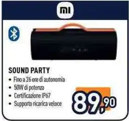 Unieuro Sound Party Xiaomi offerta