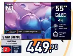 Unieuro Samsung Smart TV 4K QLED QE5506FA offerta