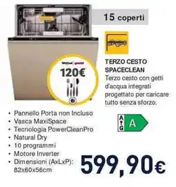 Unieuro Lavastoviglie Whirlpool offerta