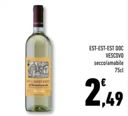 Conad Superstore Est-est-est doc vescovo offerta