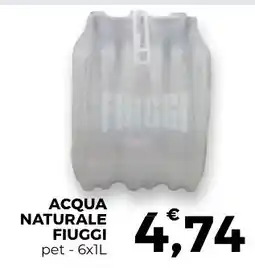 Conad Superstore Acqua naturale fiuggi offerta