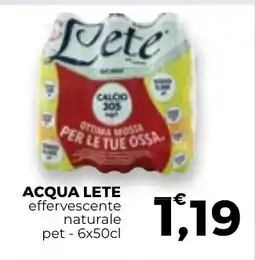 Conad Superstore Acqua Lete effervescente naturale offerta