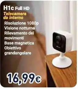 Unieuro Telecamera da interno H1c Full HD offerta