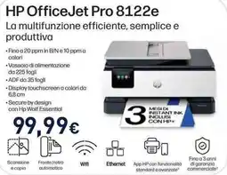 Unieuro HP OfficeJet Pro 8122e offerta