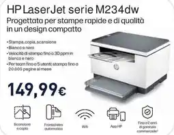 Unieuro HP LaserJet serie M234dw offerta
