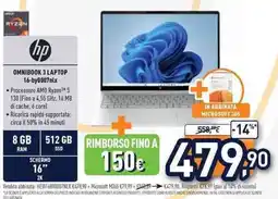 Unieuro HP OMNIBOOK 3 LAPTOP 16-by0007nlx offerta
