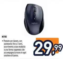 Unieuro Mouse Logitech M705 offerta