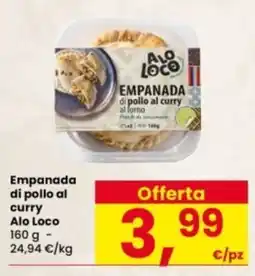 Interspar Empanada di pollo al curry Alo Loco offerta