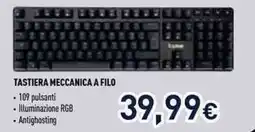 Unieuro Tastiera meccanica a filo offerta