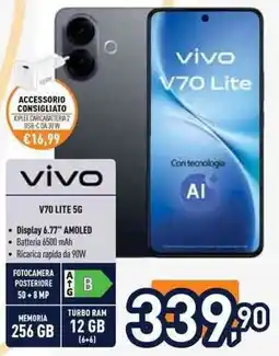 Unieuro vivo V70 Lite 5G offerta