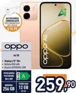 Unieuro Oppo A6 5G offerta