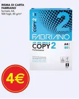Esselunga Risma di carta Fabriano offerta