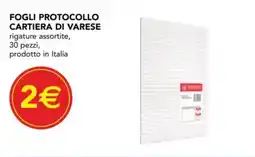 Esselunga Fogli protocollo cartiera di Varese offerta