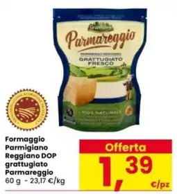 Interspar Formaggio Parmigiano Reggiano DOP grattugiato Parmareggio offerta