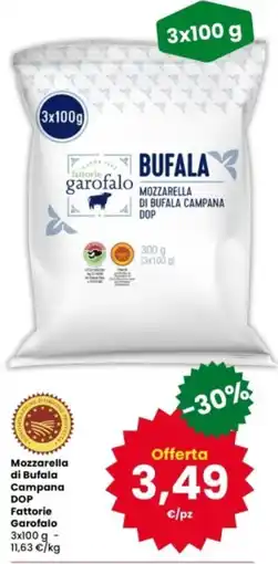 Interspar Mozzarella di Bufala Campana DOP Fattorie Garofalo offerta
