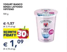 Esselunga Yogurt bianco senza lattosio Vipiteno offerta