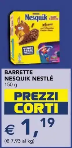 Esselunga Barrette Nesquik Nestlé offerta