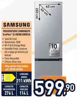 Unieuro Samsung frigorifero combinato EcoFlex® AI offerta