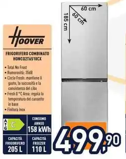 Unieuro Frigorifero combinato Hoover offerta