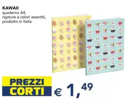 Esselunga Kawaii quaderno A4 offerta