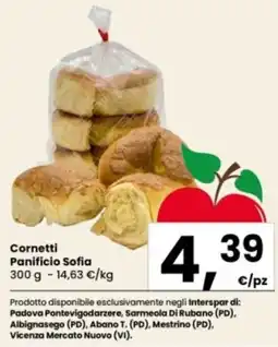 Interspar Cornetti Panificio Sofia offerta