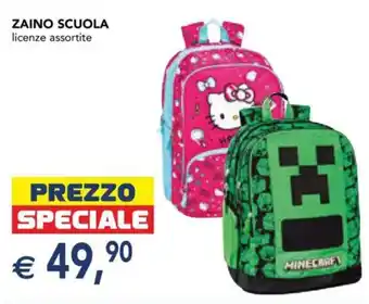 Zaino scuola licenze assortite