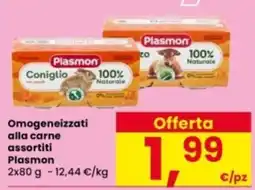 Interspar Omogeneizzati alla carne assortiti Plasmon offerta
