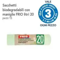 IperFamila Sacchetti biodegradabili con maniglie FRIO offerta