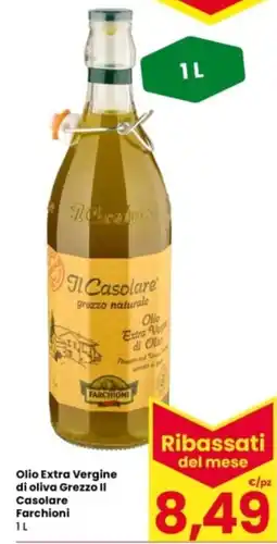 Interspar Olio Extra Vergine di oliva Grezzo Il Casolare Farchioni offerta