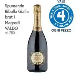 IperFamila Spumande Ribolla Gialla brut I Magredi VALDO offerta