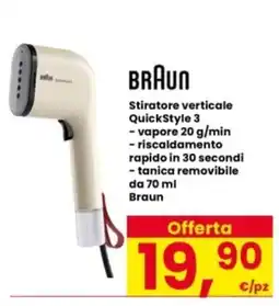 Interspar Braun stiratore verticale QuickStyle 3 offerta