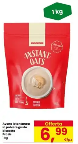 Interspar Avena Istantanea in polvere gusto biscotto Prozis offerta