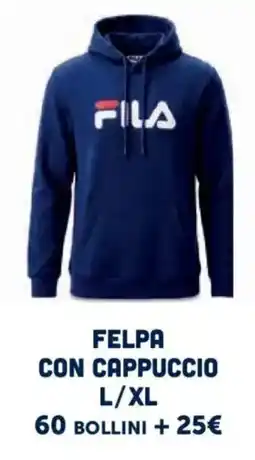 IperFamila Felpa con cappuccio Fila offerta