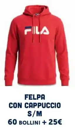 IperFamila Felpa con cappuccio Fila offerta