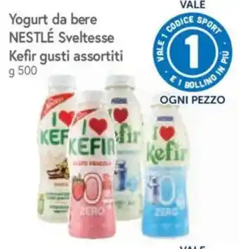 Yogurt da bere NESTLÉ Sveltesse Kefir gusti assortiti