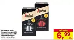 Interspar Capsule caffè Espresso compatibili Nespresso* assortite Segafredo Zanetti offerta
